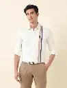 U.S POLO ASSN. MENS COTTON LINEN TAILORED FIT CASUAL SHIRT