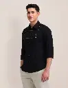 U.S POLO ASSN. MENS COTTON LINEN TAILORED FIT CASUAL SHIRT
