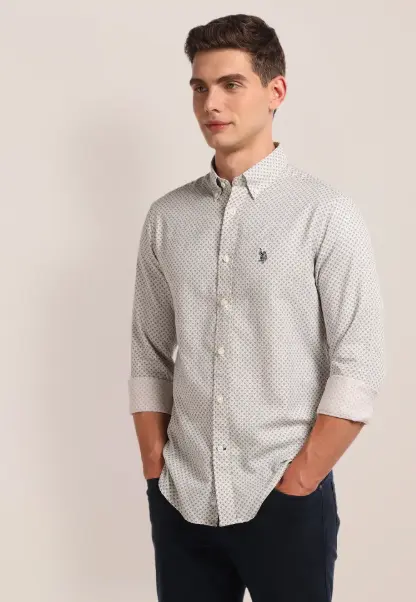U.S. Polo Assn. Geometric Pattern Shirt