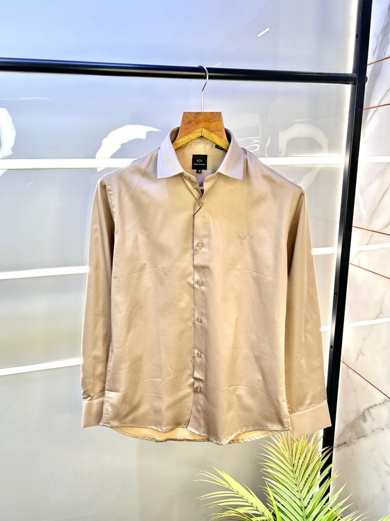 Armani Exchange Camel Premium Shirt With Brand Box Packing 