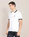 Printed Collar Pure Cotton Polo Shirt FLAT 20% OFF