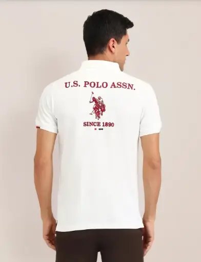 U.S. Polo Assn. Brand Printed Polo Shirt FLAT 20% OFF