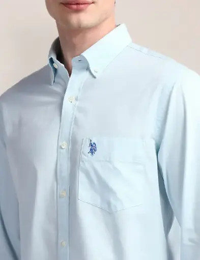 Tailored Fit Cotton Twill Shirt FLAT 20% OFF